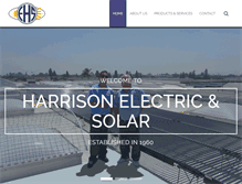 Tablet Screenshot of harrisonelectric.com